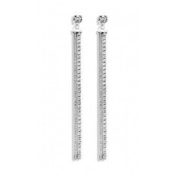 Victoria Ezüst színű fehér köves hosszú fülbevaló Victoria Ezüst színű fehér köves hosszú fülbevaló