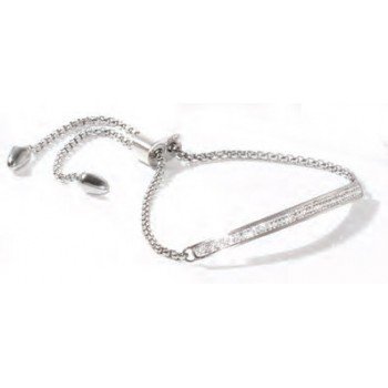 Victoria Ezüst színű fehér köves karkötő Victoria Ezüst színű fehér köves karkötő