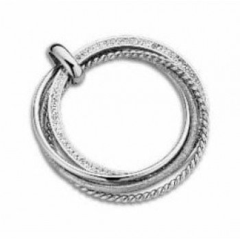 Victoria Ezüst színű fehér köves medál Victoria Ezüst színű fehér köves medál