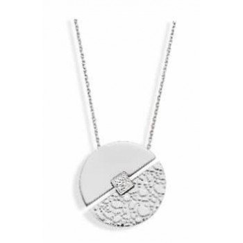 Victoria Ezüst színű fehér köves, mintás nyaklánc Victoria Ezüst színű fehér köves, mintás nyaklánc