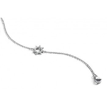 Victoria Ezüst színű fehér köves nap karkötő Victoria Ezüst színű fehér köves nap karkötő