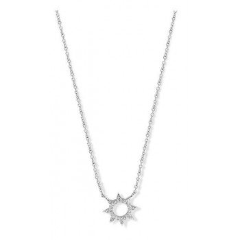 Victoria Ezüst színű fehér köves nap nyaklánc Victoria Ezüst színű fehér köves nap nyaklánc