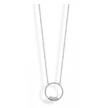 Victoria Ezüst színű fehér köves nyaklánc Victoria Ezüst színű fehér köves nyaklánc