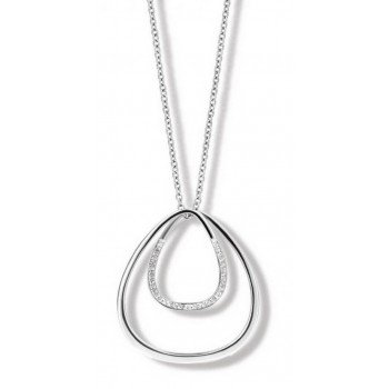 Victoria Ezüst színű fehér köves nyaklánc Victoria Ezüst színű fehér köves nyaklánc