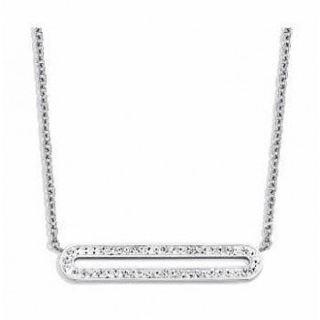 Victoria Ezüst színű fehér köves nyaklánc Victoria Ezüst színű fehér köves nyaklánc