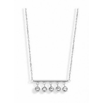 Victoria Ezüst színű fehér köves nyaklánc Victoria Ezüst színű fehér köves nyaklánc