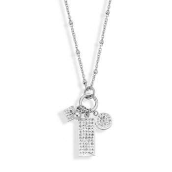 Victoria Ezüst színű fehér köves nyaklánc Victoria Ezüst színű fehér köves nyaklánc