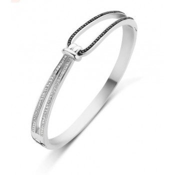 Victoria Ezüst színű fekete fehér köves karkötő Victoria Ezüst színű fekete fehér köves karkötő