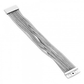 Victoria Ezüst színű hálós karkötő