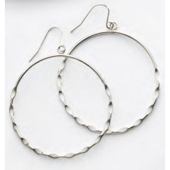 Victoria Ezüst színű karika fülbevaló