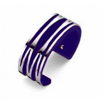 Victoria Ezüst színű kék mintás karkötő