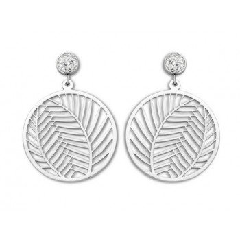 Victoria Ezüst színű levél mintás fülbevaló Victoria Ezüst színű levél mintás fülbevaló