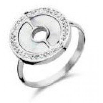 Victoria Ezüst színű mintás, köves gyűrű Victoria Ezüst színű mintás, köves gyűrű