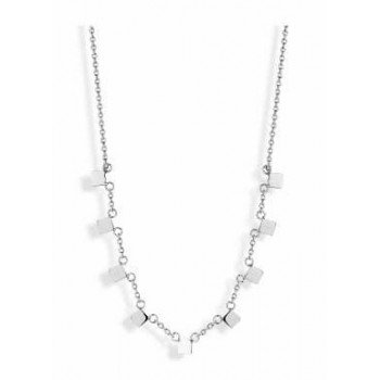 Victoria Ezüst színű négyzet mintás nyaklánc Victoria Ezüst színű négyzet mintás nyaklánc