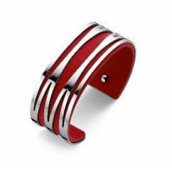 Victoria Ezüst színű piros mintás karkötő Victoria Ezüst színű piros mintás karkötő