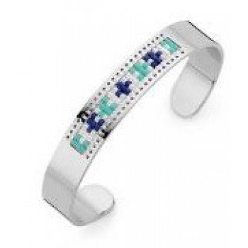 Victoria Ezüst színű színes köves karkötő Victoria Ezüst színű színes köves karkötő