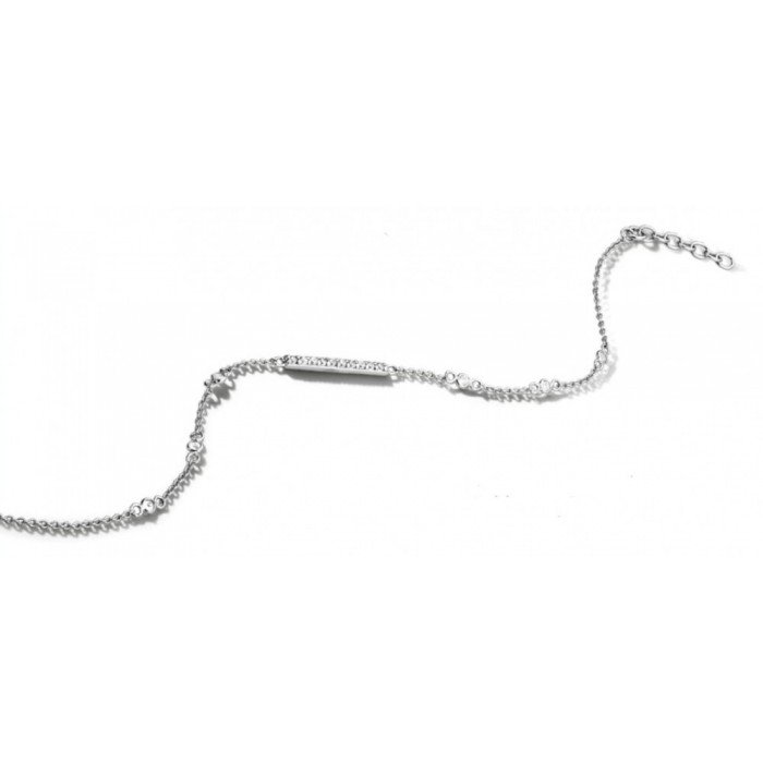Victoria Fehér köves ezüst színű karkötő