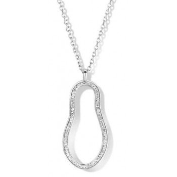 Victoria Fehér köves ezüst színű nyaklánc Victoria Fehér köves ezüst színű nyaklánc