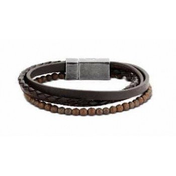 Victoria Fekete férfi bőr karkötő Victoria Fekete férfi bőr karkötő