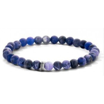 Victoria Kék gyöngyös férfi gumis karkötő Victoria Kék gyöngyös férfi gumis karkötő