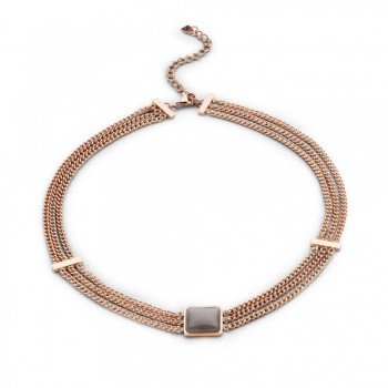 Victoria Rose gold színű barna köves nyaklánc Victoria Rose gold színű barna köves nyaklánc