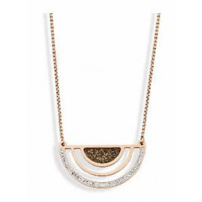 Victoria Rose gold színű fekete, fehér köves nyaklánc Victoria Rose gold színű fekete, fehér köves nyaklánc