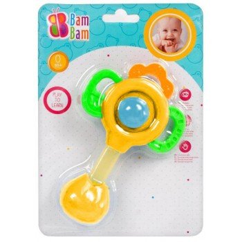 Virág baba rágóka + csörgő Virág baba rágóka + csörgő