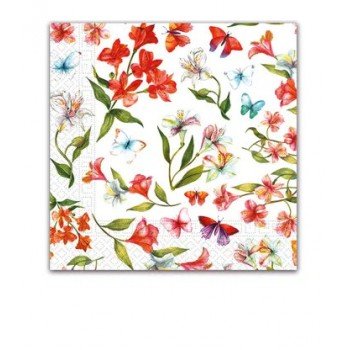 Happy Nature, Virágos szalvéta 20 db-os 33x33 cm Happy Nature, Virágos szalvéta 20 db-os 33x33 cm