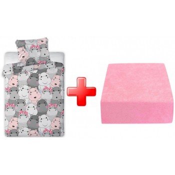 Viziló gyerek ágyneműhuzat és gumis lepedő szett Viziló gyerek ágyneműhuzat és gumis lepedő szett