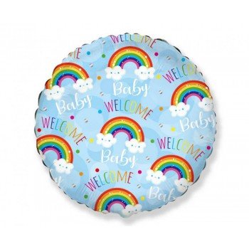 Welcome Baby Blue fólia lufi 46 cm (WP) Welcome Baby Blue fólia lufi 46 cm (WP)