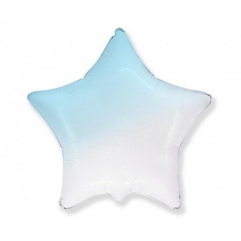 White-Blue Star, Csillag fólia lufi 50 cm (WP) White-Blue Star, Csillag fólia lufi 50 cm (WP)