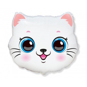 White Cat, Cicás fólia lufi 55 cm (WP) White Cat, Cicás fólia lufi 55 cm (WP)
