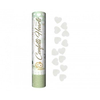 White Hearts, Szív konfetti kilövő 30 cm