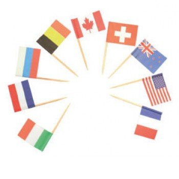 Zászlós díszítő pálca 24 db-os Zászlós díszítő pálca 24 db-os