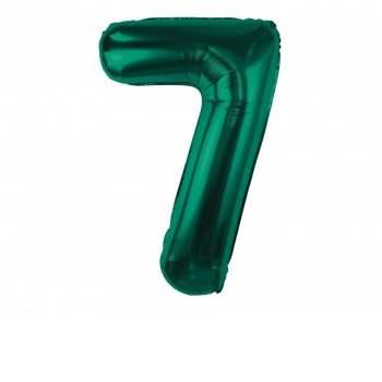 B&C Bottle Green, Zöld 7-es szám fólia lufi 85 cm B&C Bottle Green, Zöld 7-es szám fólia lufi 85 cm