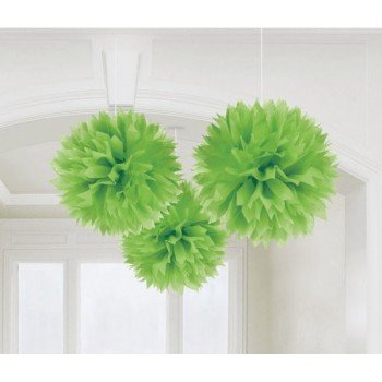 Kiwi Green, Zöld függő pom pom dekoráció 3 db-os Kiwi Green, Zöld függő pom pom dekoráció 3 db-os