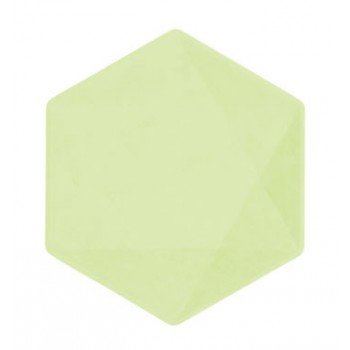 Zöld Vert Decor hatszögletű lapostányér 6 db-os 15,8 cm Zöld Vert Decor hatszögletű lapostányér 6 db-os 15,8 cm