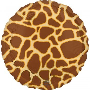 Zsiráf mintás fólia lufi 43 cm Zsiráf mintás fólia lufi 43 cm